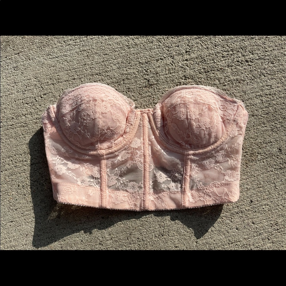 Baby pink bustie top